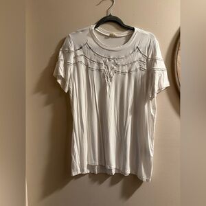 POL Cream Short Sleeve Women's Top